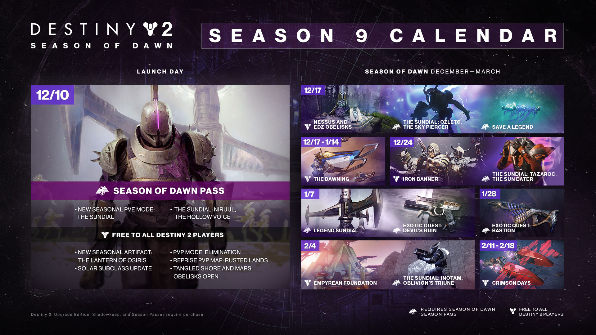Destiny 2 The Dawning 2019 Start Date