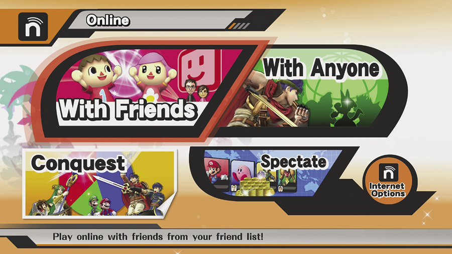smash brothers online with friends
