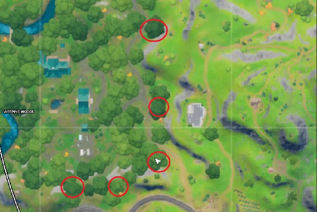 Where to Collect All Floating Rings at Weeping Woods in Fortnite Tips