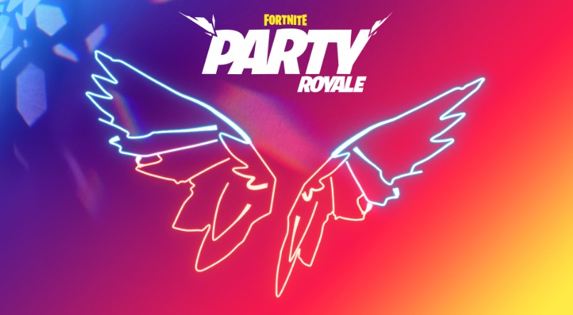 Fortnite Party Royale Neon Wings Back Bling