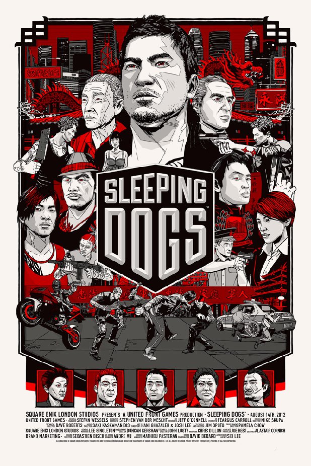 Sleeping Dogs Variant Print by Tyler Stout