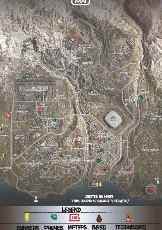 Call of Duty Warzone Vault Locations