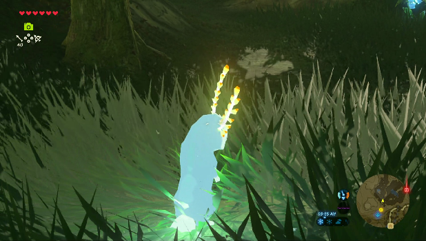 Zelda Breath of the Wild Blupee Glowing Blue Rabbit Spirit